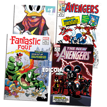 Mickey Mouse Comics 3534 3535 3536 mit Gadgets 12 MARVEL Lithographien Limited Edition