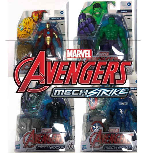 Personaggio Actionfigur Blisterato 3D Marvel AVENGERS Iron Man Hulk