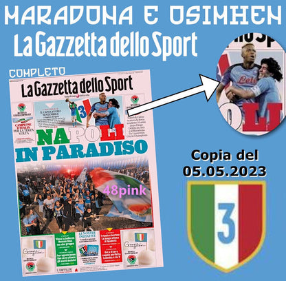 Giornali 5 Maggio 2023 NAPOLI Campione Corriere dello Sport Gazzetta 3 SCUDETTO