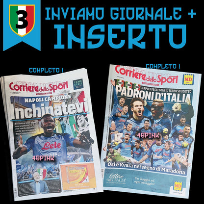 Corriere dello Sport 2023 + 3 Réimpressions NAPLES Scudetto 1987 1990 Coupe UEFA 1989