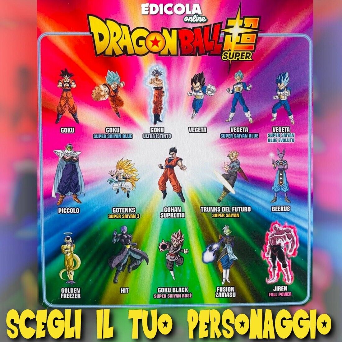 Scegli il Personaggi DRAGONBALL Acrylic Figures Dragon ball Super Action Figure