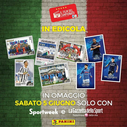 SPORTWEEK LA GAZZETTA DELLO SPORT 2021 avec autocollants Panini footballeurs C16 à C20