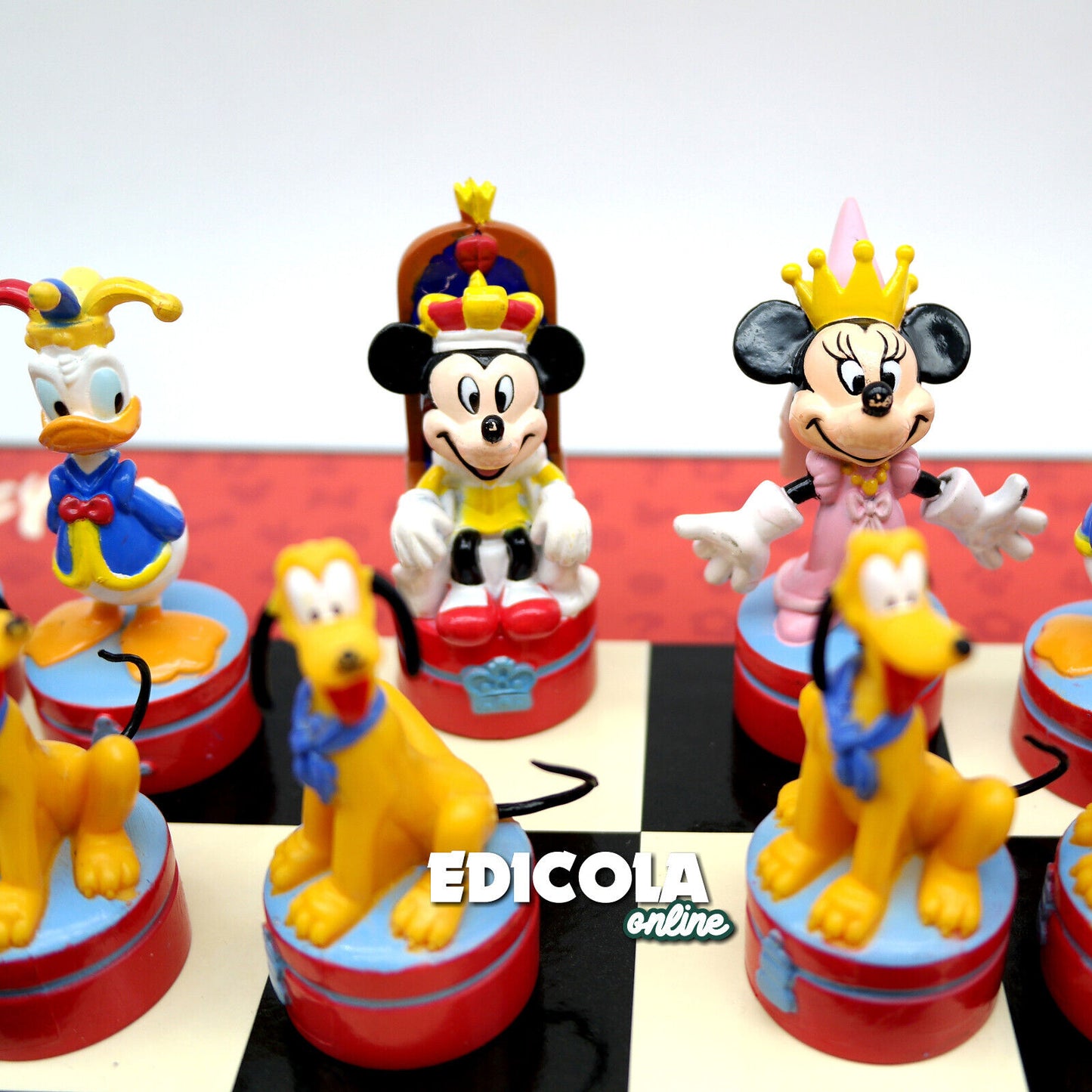 Scatola Giochi Scacchi Scacchiera Personaggi Disney 3D usata pedine Set Completo