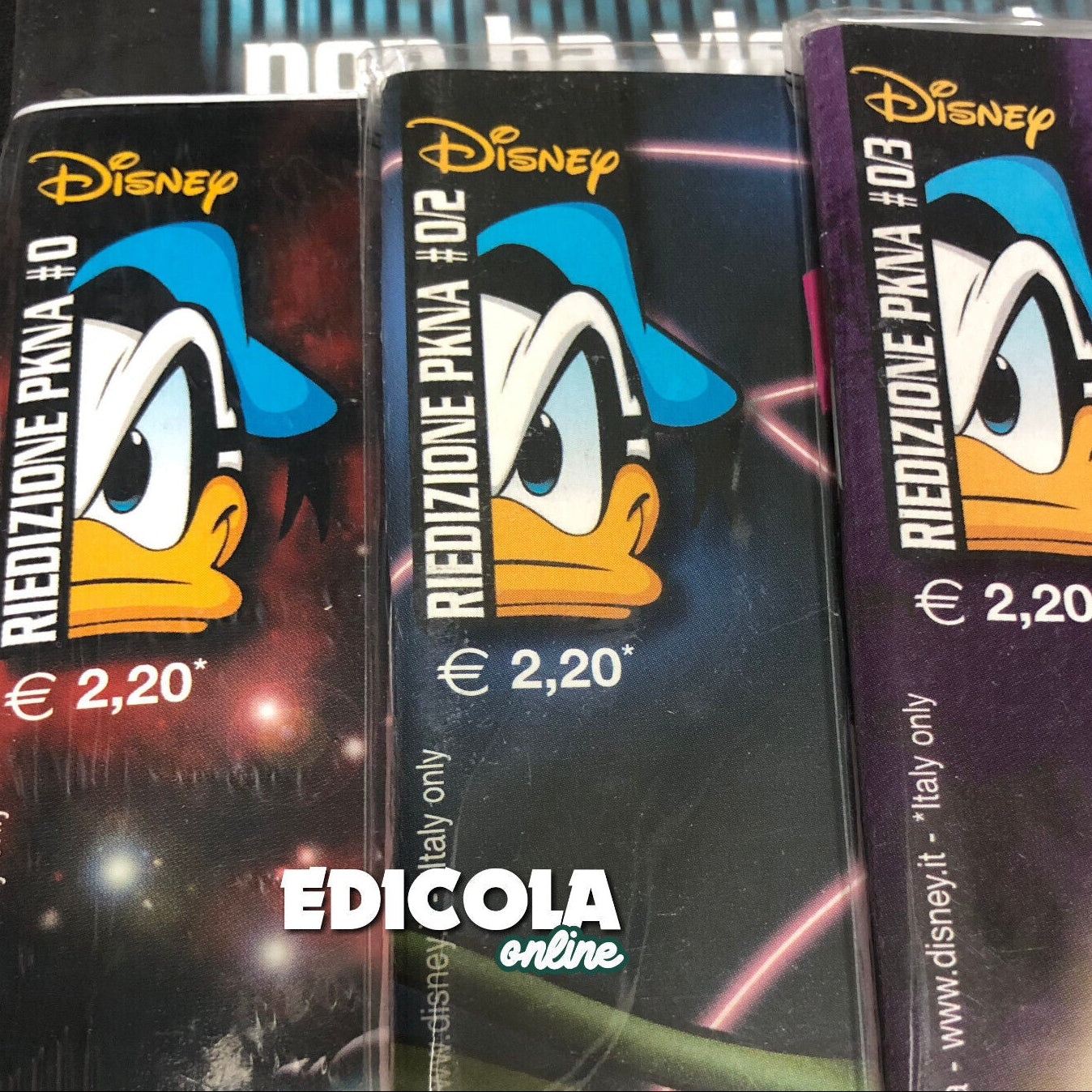 3x PKNA Comics Numero Zero 0/2 0/3 Paperinik New Reloaded PK Disney Pikappa #0