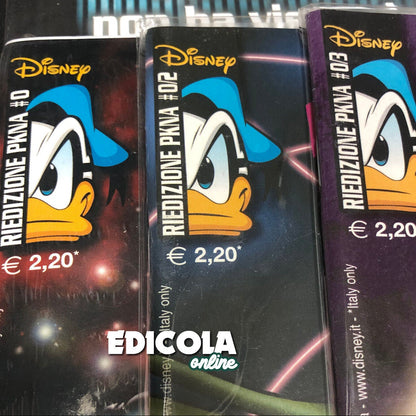 3x PKNA Comics Numero Zero 0/2 0/3 Paperinik New Reloaded PK Disney Pikappa #0