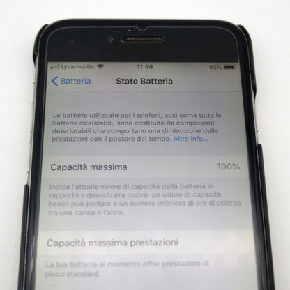 Apple iPhone 6 Reconditionné Gris sidéral Batterie 64 Go 100% Smartphone A1586 + verre