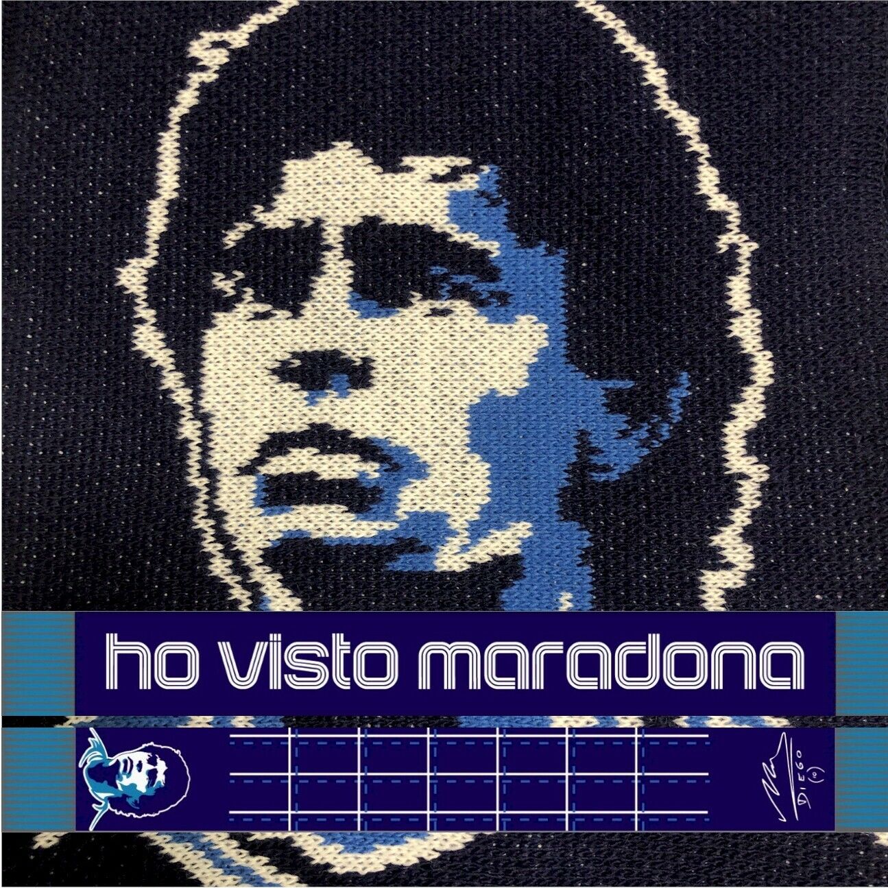 Scarf Ultras Napoli Vintage Football I SAW MARADONA Champion Diego Armando