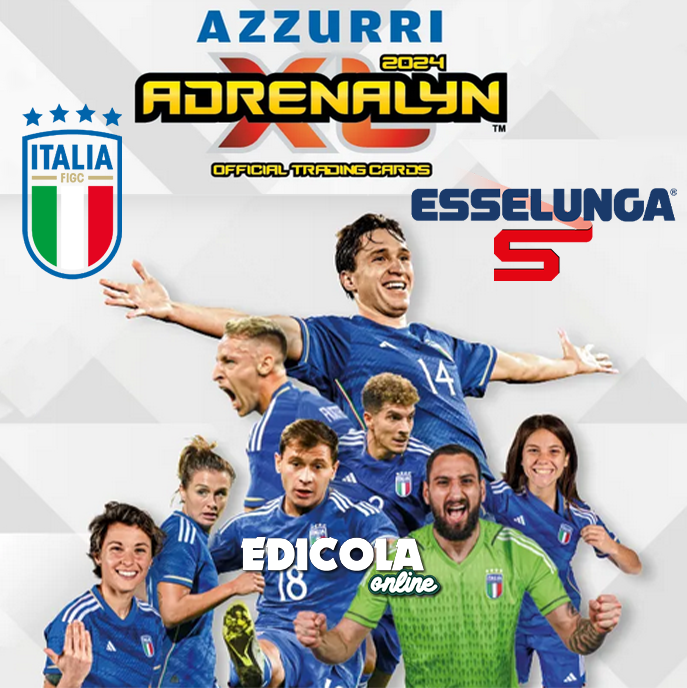 Raccoglitore e/o Bustine Adrenalyn XL AZZURRI Esselunga Calciatori Panini 2024