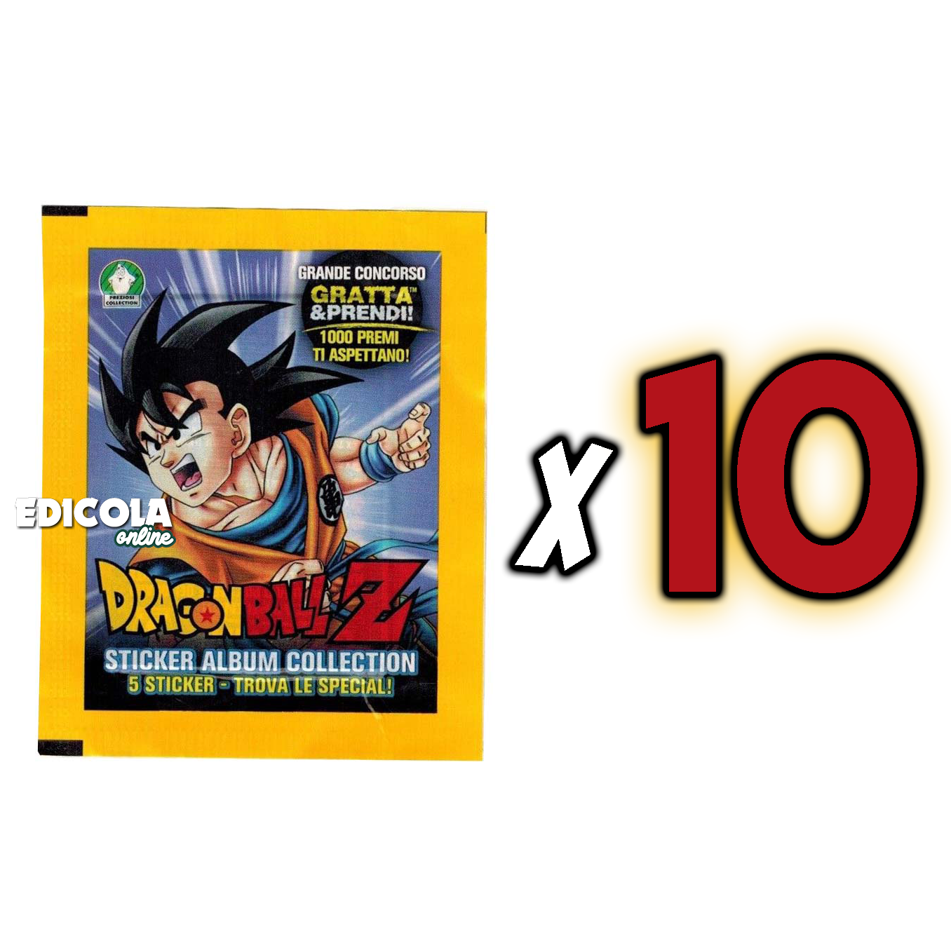Album et/ou sachets de DRAGON BALL Z Figurine Autocollant Dragonball Preziosi Vintage