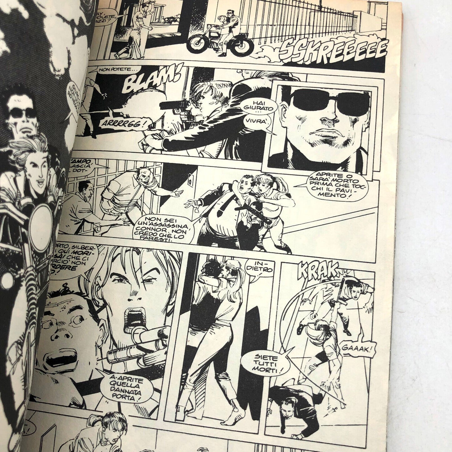 Bande dessinée en italien Très rare TERMINATOR 2 MARVEL Rare film anglo-américain de 1991