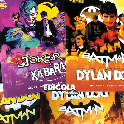 Komplette Saga 8x DYLAN DOG und BATMAN Comics Nummer 0 1 2 3 + Variante Cover Joker