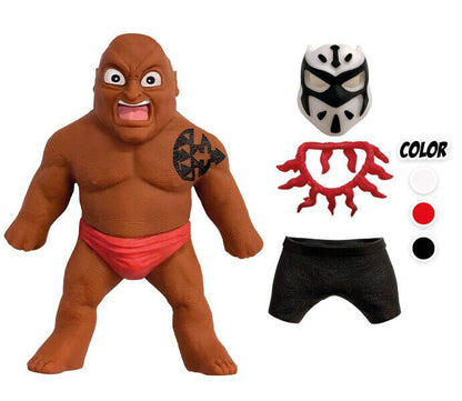 Busta Sorpresa Personaggi ELASTIKORPS Lottatori WRESTLING Cicaboom Allungamostri