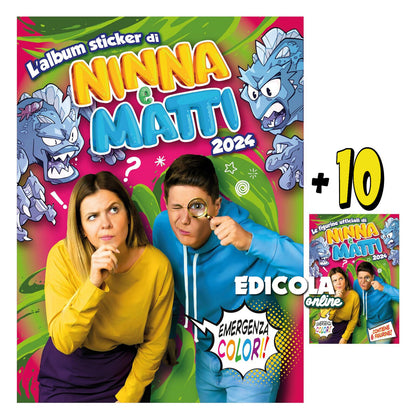 Set Album e/o Bustine di Figurine NINNA e MATTI Emergenza Colori Sticker 2024