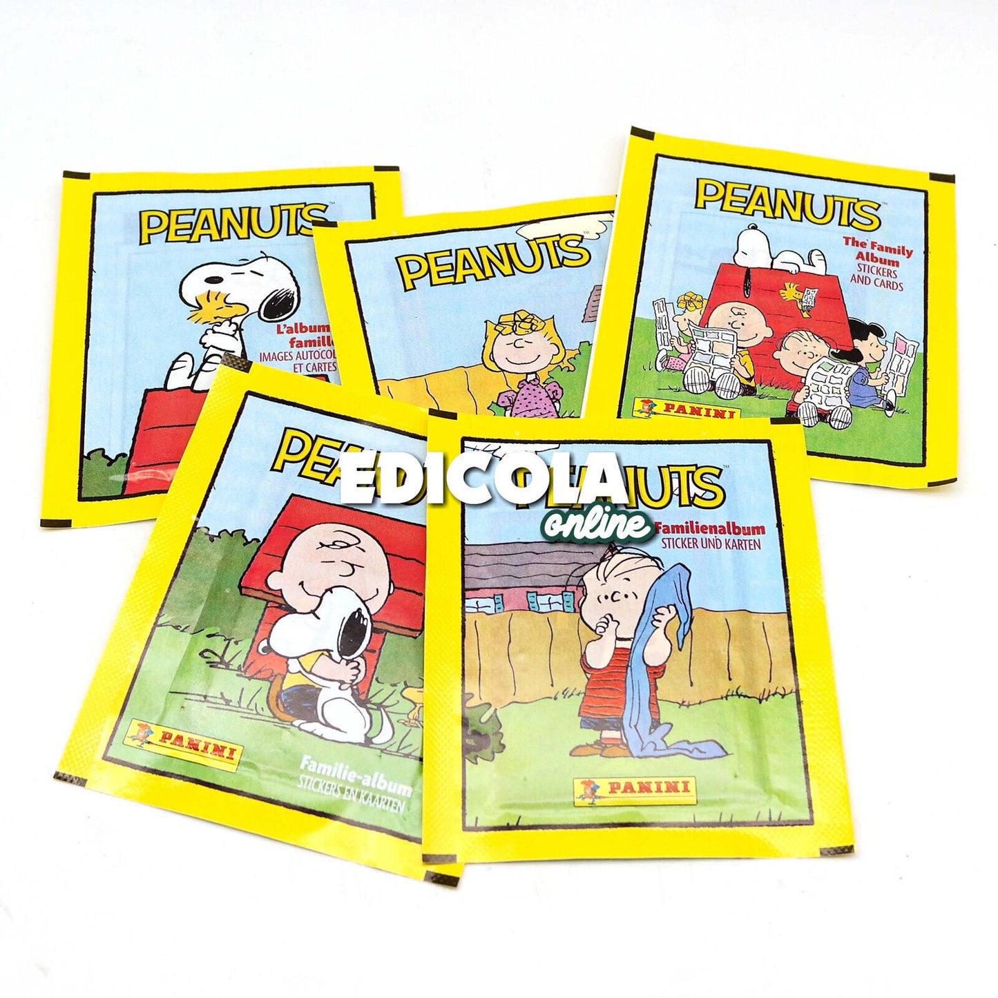 Set Album e/o Bustine di Figurine Sticker PEANUTS Snoopy Linus Charlie Brown