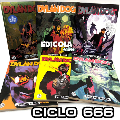 lot 6x DYLAN DOG Comics CYCLE 666 Complete Series 401 402 403 404 405 406