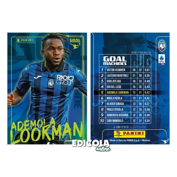 Set Completo 10 CARD GOAL MACHINES - PANINI CALCIATORI 2023-2024
