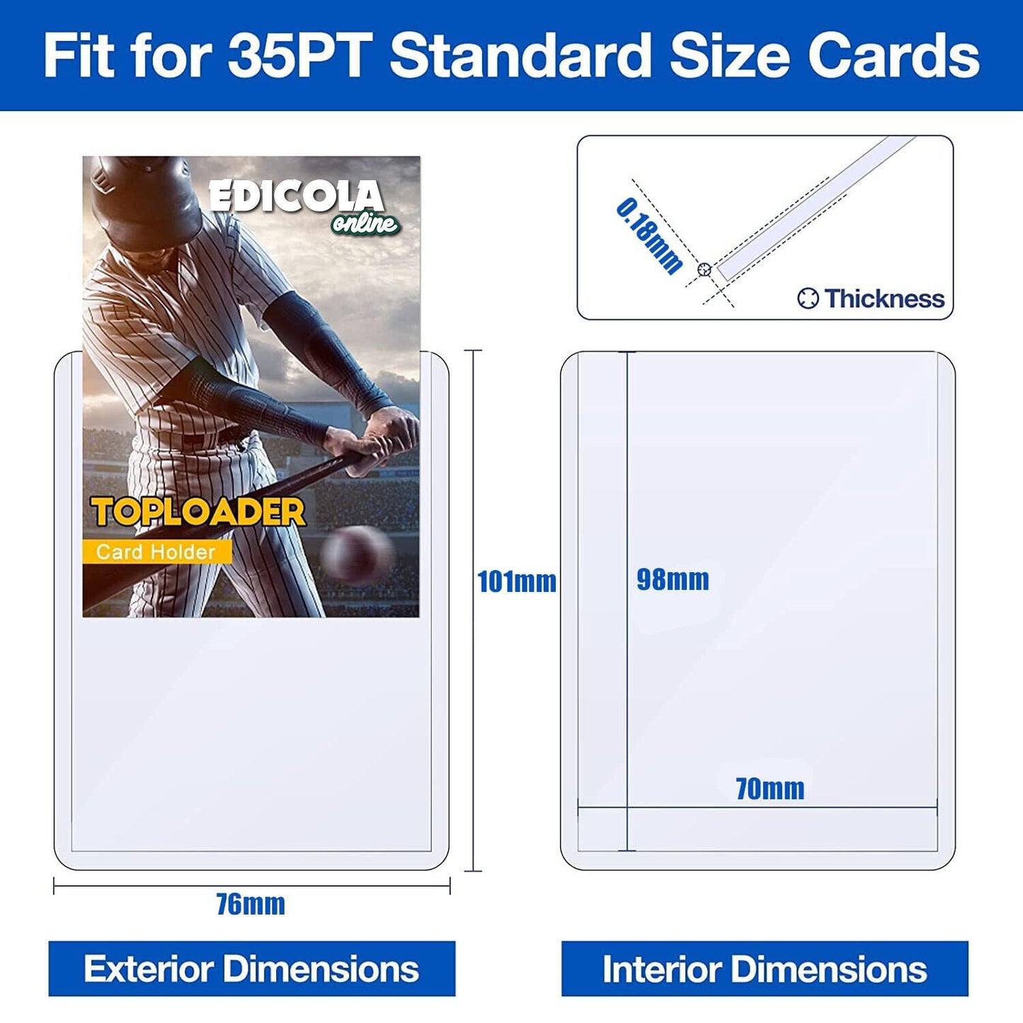 Top Loaders Custodie Trasparente Protettiva Toploader Ultra Carte da Collezione Pro