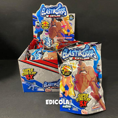 Busta Sorpresa Personaggi ELASTIKORPS Lottatori WRESTLING Cicaboom Allungamostri