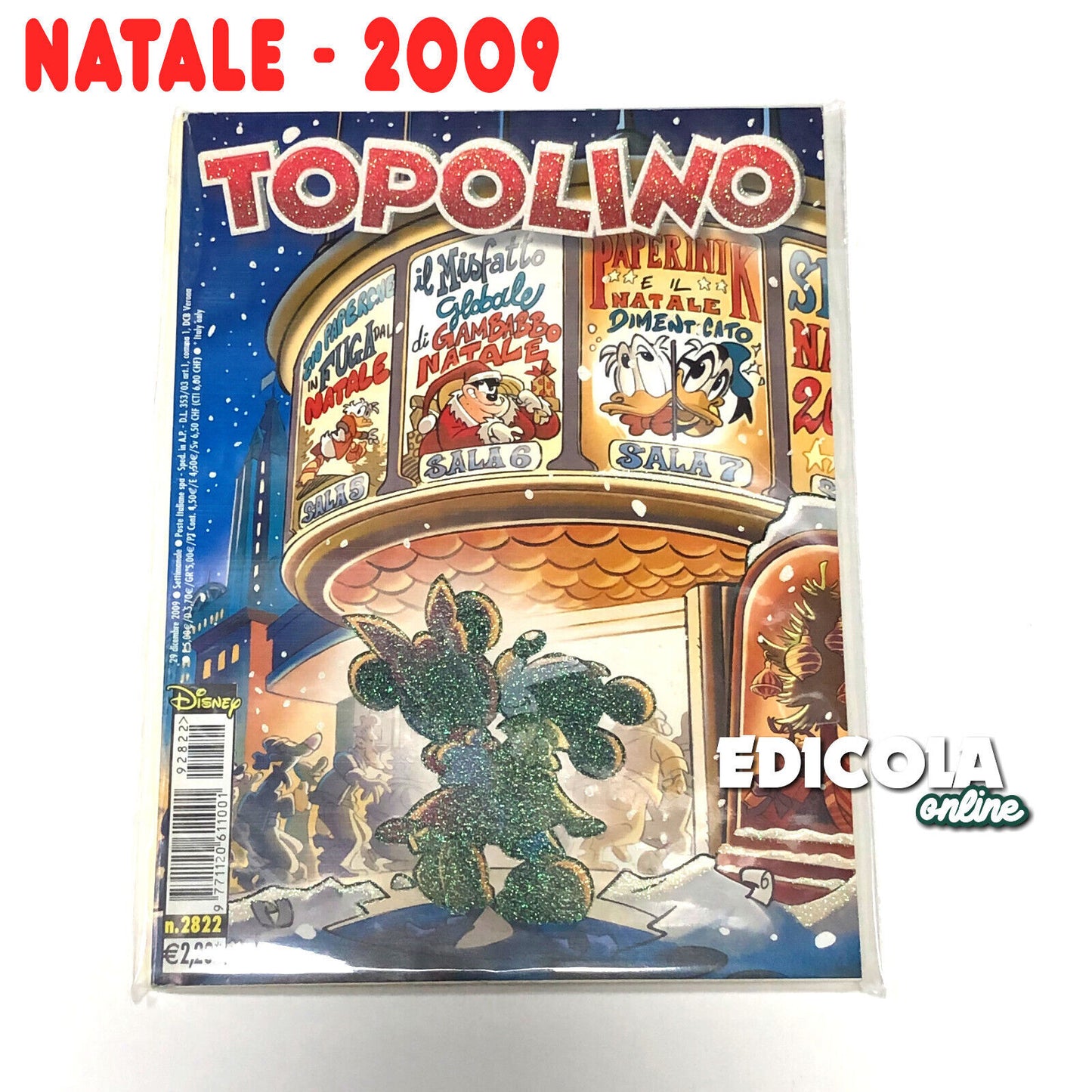 Lot de bandes dessinées Mickey Mouse, collection spéciale, livret dédié à Noël (variante)