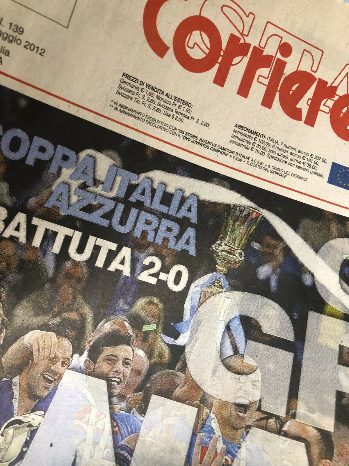 Giornale Corriere dello Sport del 21.05.2012 Il Calcio Napoli Vince Coppa ITALIA