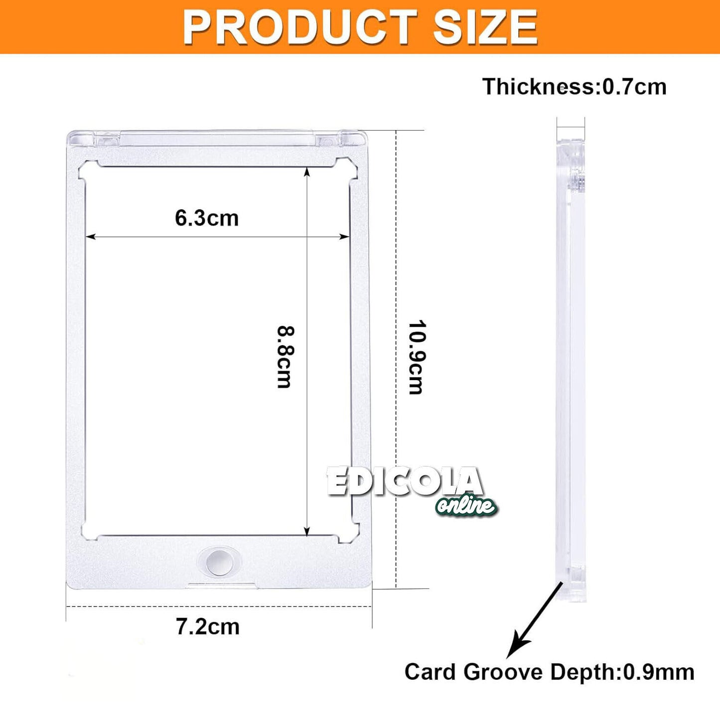 Custodia Trasparente Magnetica Protettiva UV per Carte da Collezione Card Cornice 35PT