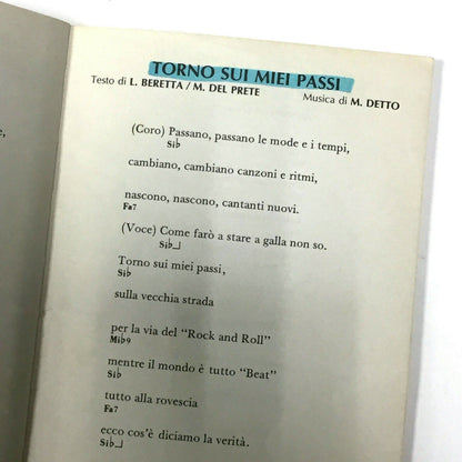 Adriano CELENTANO vol.1 - Libretto di Musica e Testi con Accordi per chitarra ed