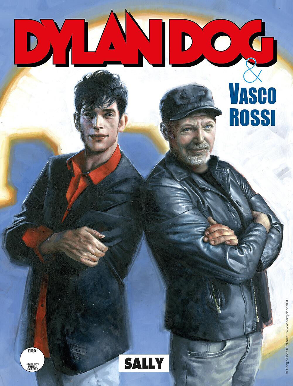 Lot 3 Comics von DYLAN DOG und VASCO ROSSI, komplette Serie 1, Erstausgabe, selten