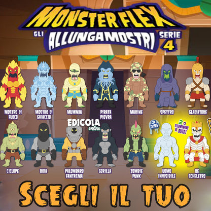 MONSTER FLEX Personnages Série 4 (2021) Monsterflex les Monstres Extensibles Monstres Extensibles