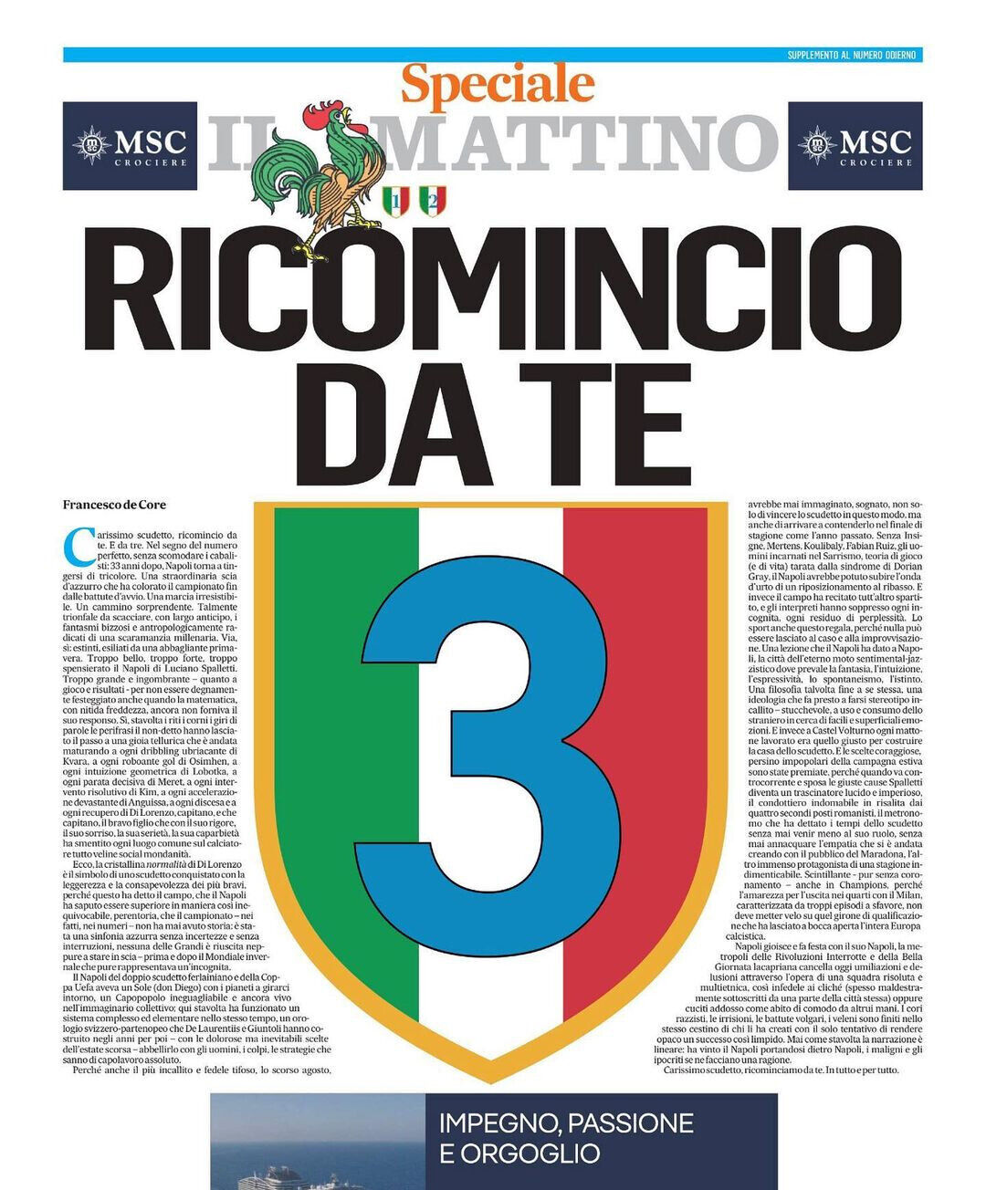 5x Zeitung 5. Mai 2023 NEAPEL SCUDETTO Campione Gazzetta Corriere dello Sport