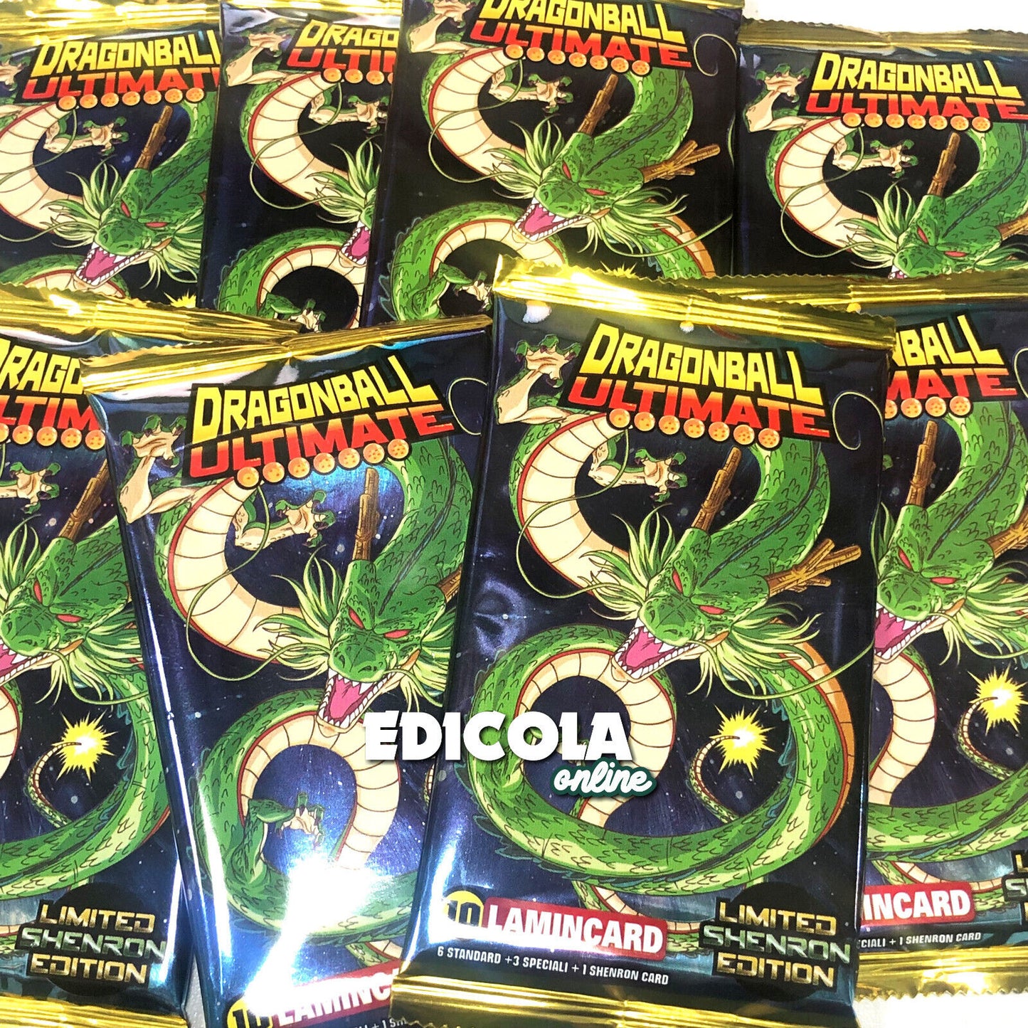 1x paquets de cartes Lamincards Dragon Ball Ultimate Limited Shenron Edition Lot