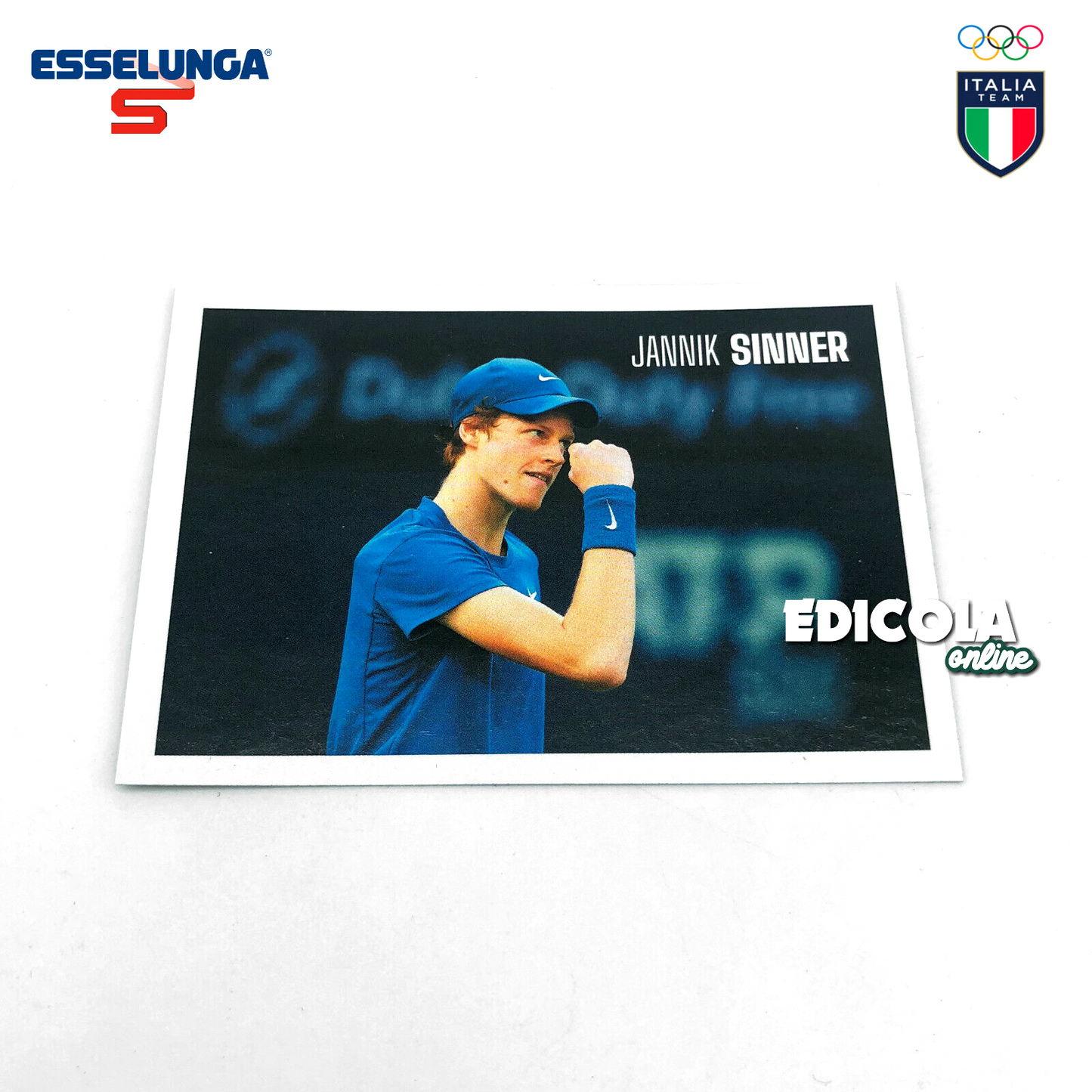 Figurina Rookie Jannik SINNER 153 Esselunga Super Champs Olimpiadi Tokyo 2020