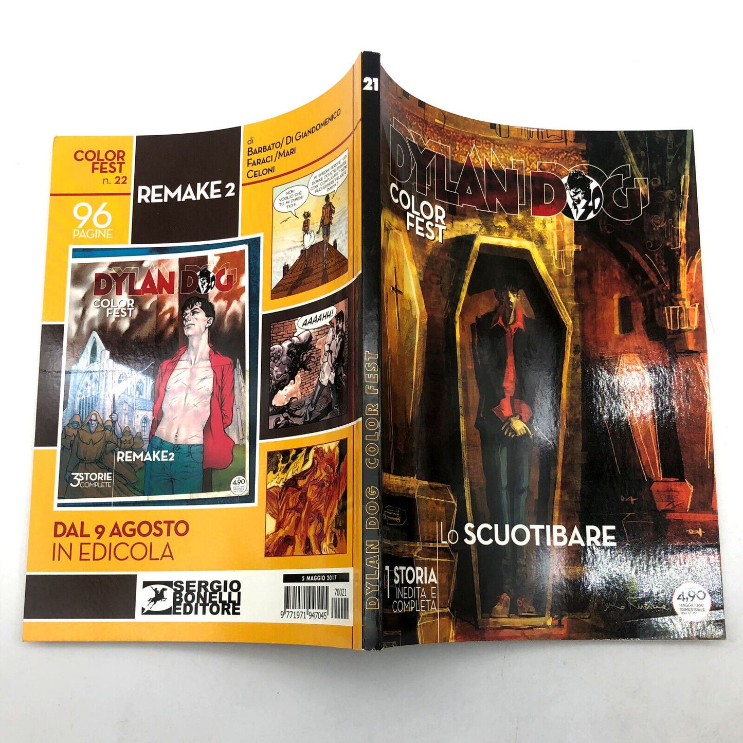 Fumetto di DYLAN DOG COLOR FEST 21 Originale Prima 1 Edizione Lo Scuotibare Raro