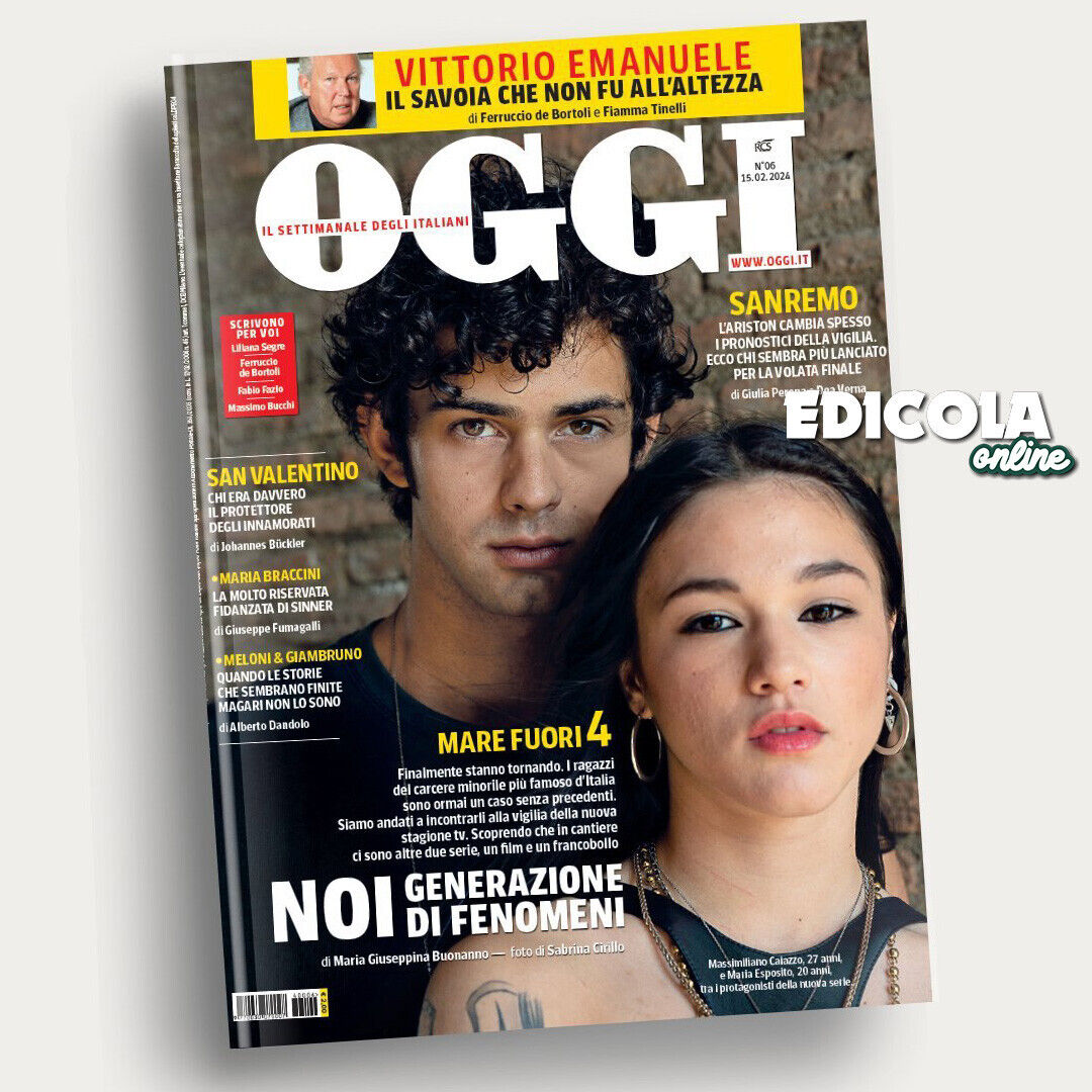 Magazine hebdomadaire OGGI Spécial SEA OUTSIDE Quatrième Saison 4 Rai Fiction 2024