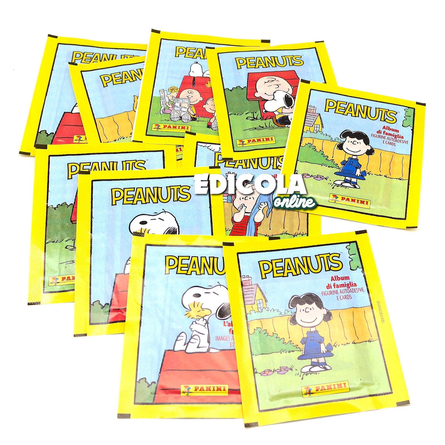 Set Album e/o Bustine di Figurine Sticker PEANUTS Snoopy Linus Charlie Brown