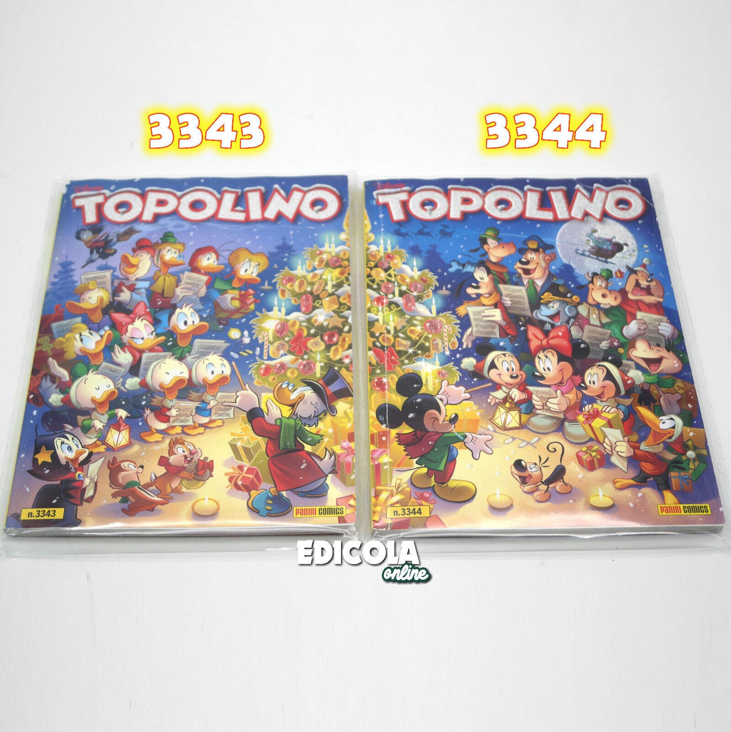 Lot de bandes dessinées Mickey Mouse, collection spéciale, livret dédié à Noël (variante)