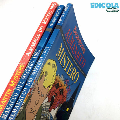 Lot de 3 BD Almanach du Mystère 1993 1994 1995 MARTIN MYSTERE Bonelli