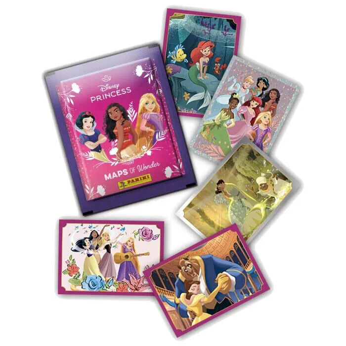 Scegli Set Album e/o Bustine di figurine Principesse Disney Sticker Panini 2024