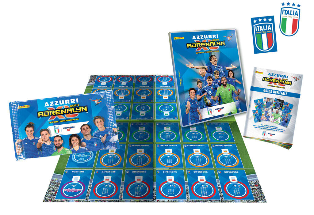 Raccoglitore e/o Bustine Adrenalyn XL AZZURRI Esselunga Calciatori Panini 2024