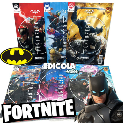 Fumetti Batman Fortnite Punto Zero serie Completa 1 2 3 4 5 6 con codici Skin