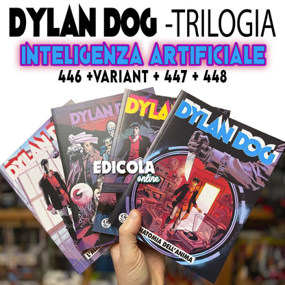 lot 4x DYLAN DOG et AI Comics Série complète 446 + Variante Cover 447 448 AI