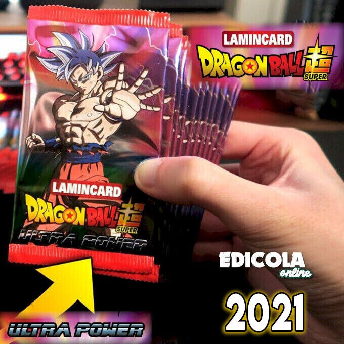 Versiegelte Beutel mit CARD DRAGONBALL Ultra Power LAMINCARDS Super Carte Game