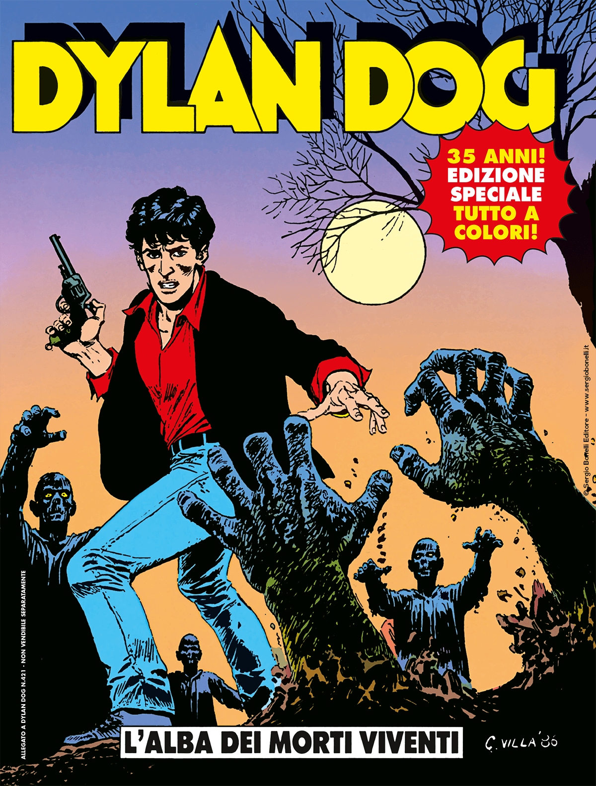 Comic Book Color Reprint of DYLAN DOG #1 Dawn of the Dead +421