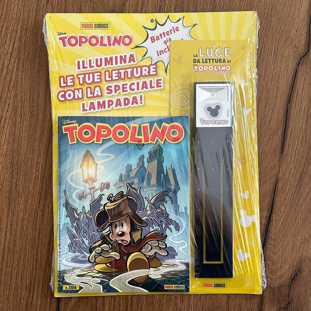 Fumetto TOPOLINO n. 3556 Variant con Gadget Lampada LUCE DA LETTURA Blisterato