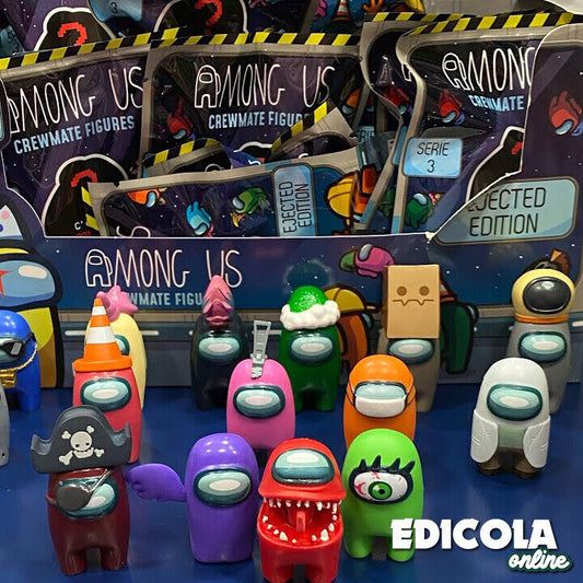 mini figurines 3D des personnages de la série 3 AMONG US Toikido Crewmate Newsstand