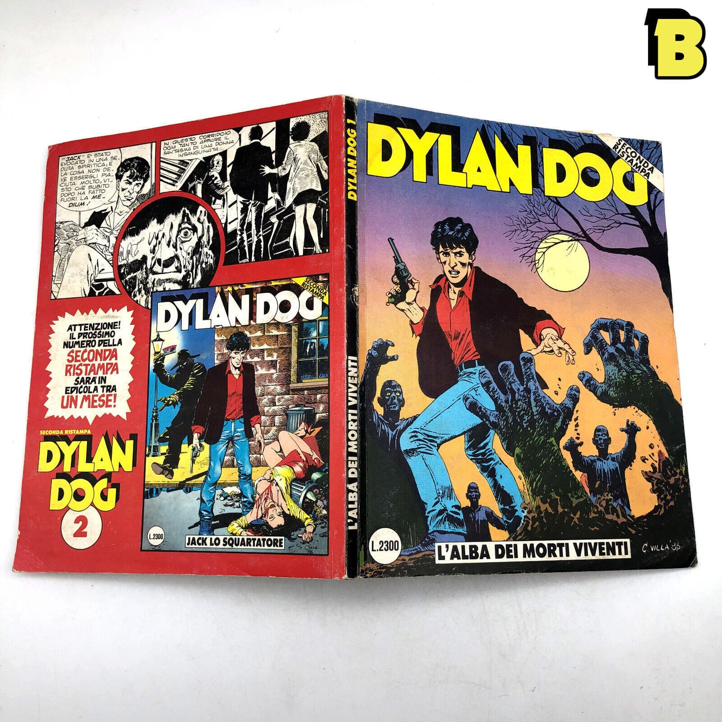 Lot de bandes dessinées DYLAN DOG Deuxième série de réimpression Séquence incomplète Bonelli