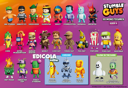 Choisissez les personnages STUMBLE GUYS mini figurines série 4, collection de figurines d'action 3D
