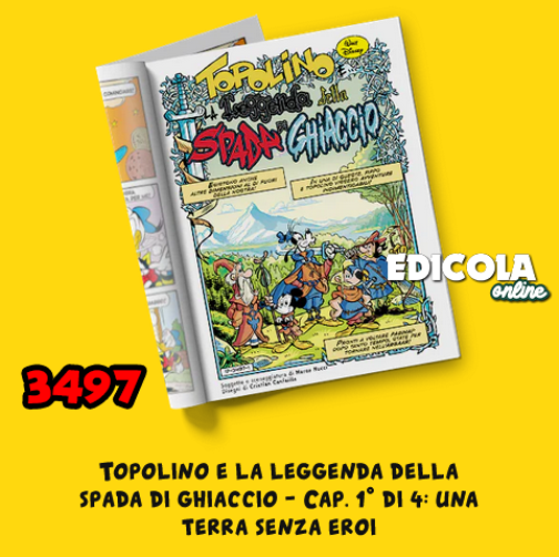 Lot von 12 kompletten gebrauchten Saga-Comics von MICKEY MOUSE und dem EISSCHWERT