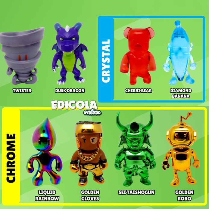 STUMBLE GUYS Serie 2 Charaktere – 3D-Mini-Actionfiguren