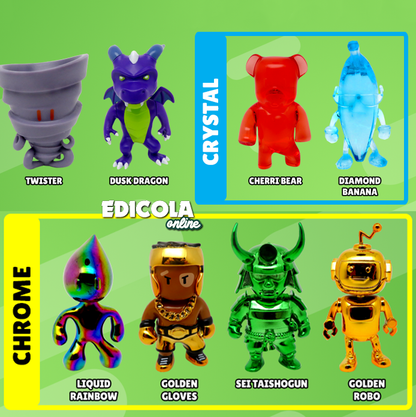 STUMBLE GUYS Serie 2 Charaktere – 3D-Mini-Actionfiguren