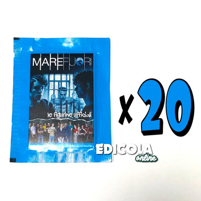 Set Album di MARE FUORI e Bustine di Figurine Sticker TV Starter Pack Rai 2023
